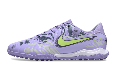Nike Tiempo Legend 10 Academy TF Artificial Turf Soccer Shoes - Purple/Yellow/White
