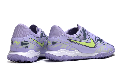 Nike Tiempo Legend 10 Academy TF Artificial Turf Soccer Shoes - Purple/Yellow/White