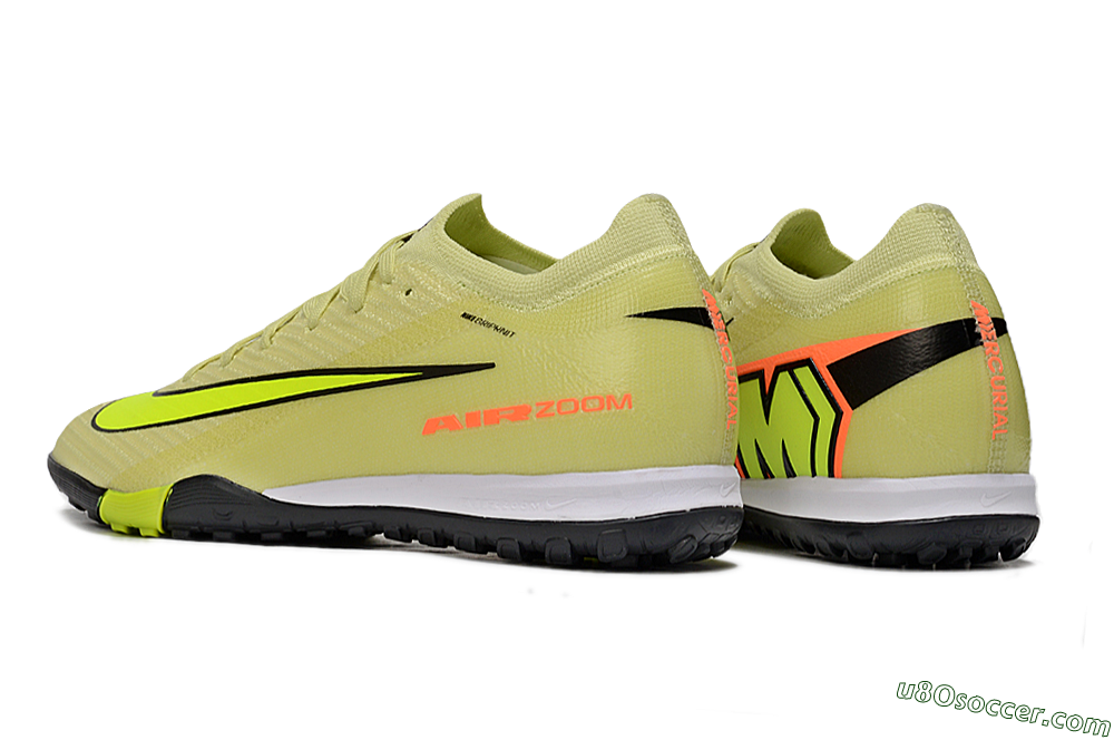 Nike Air Zoom Mercurial Vapor 16 Elite TF Artificial Turf Soccer Shoes - Brown/Yellow/Black 4