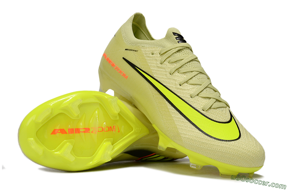 Nike Air Zoom Mercurial Vapor 16 Elite FG Firm Ground Soccer Cleats - Brown/Yellow/Black 0