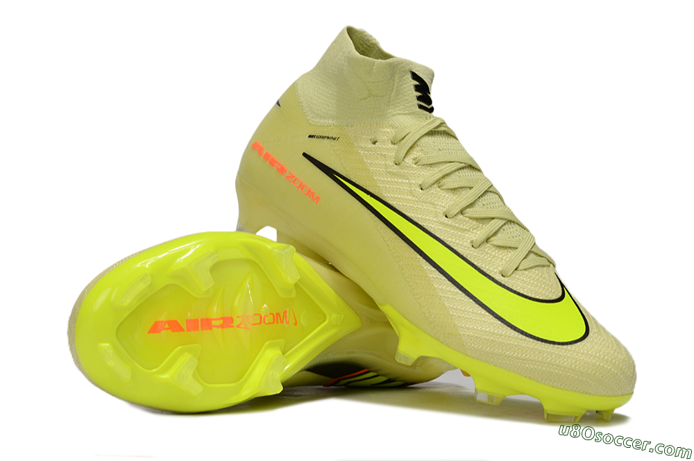 Nike Air Zoom Mercurial Superfly 10 Elite FG Firm Ground Soccer Cleats - Brown/Yellow/Black 0