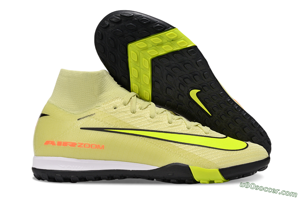 Nike Air Zoom Mercurial Superfly 10 Elite TF Artificial Turf Soccer Shoes - Brown/Yellow/Black 1