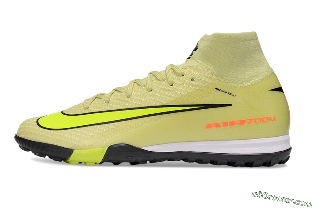 Nike Air Zoom Mercurial Superfly 10 Elite TF Artificial Turf Soccer Shoes - Brown/Yellow/Black 2