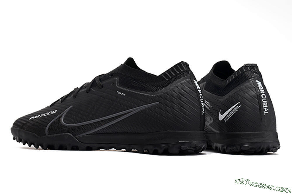 Nike Air Zoom Mercurial Vapor 16 Elite TF Artificial Turf Soccer Shoes - Black/White/Yellow 4