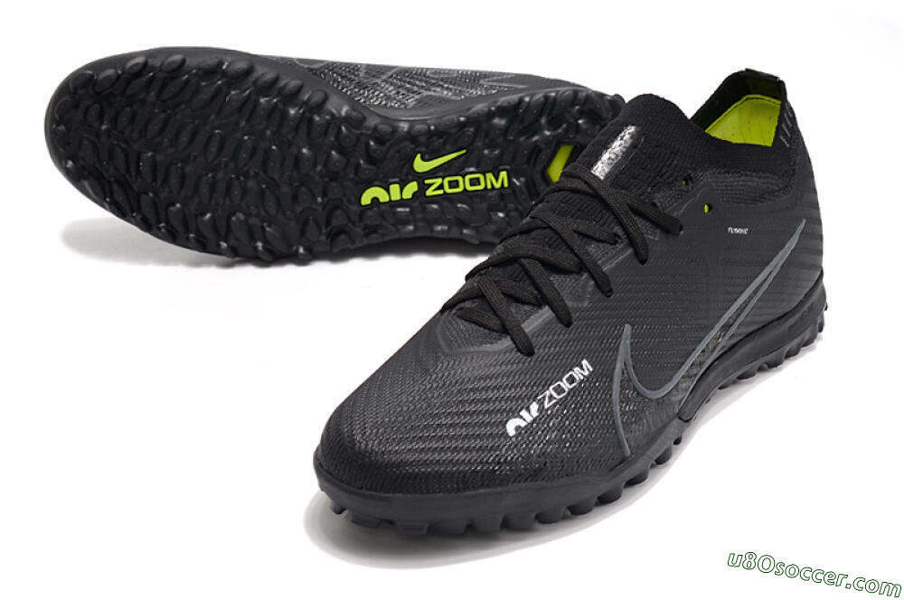 Nike Air Zoom Mercurial Vapor 16 Elite TF Artificial Turf Soccer Shoes - Black/White/Yellow 3