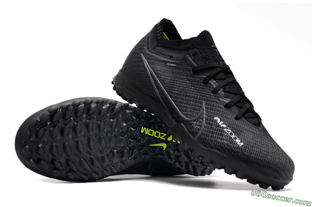 Nike Air Zoom Mercurial Vapor 16 Elite TF Artificial Turf Soccer Shoes - Black/White/Yellow 0