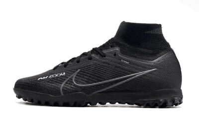 Nike Air Zoom Mercurial Superfly 10 Elite TF Artificial Turf Soccer Shoes - Black/White/Yellow