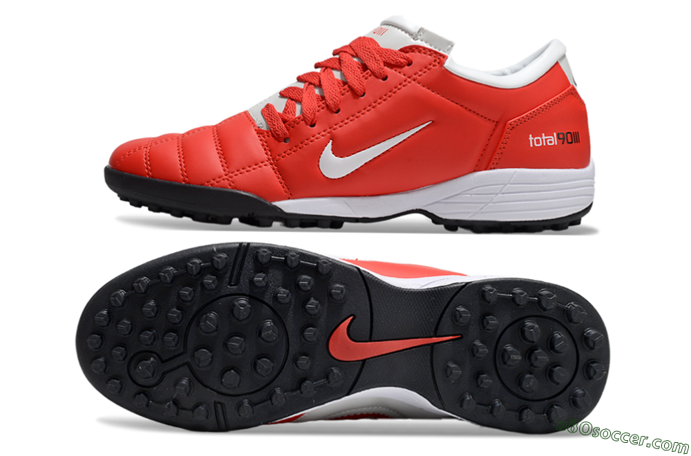 Nike Total 90 II TF Artificial Turf Soccer Shoes - Red/White/Black 0