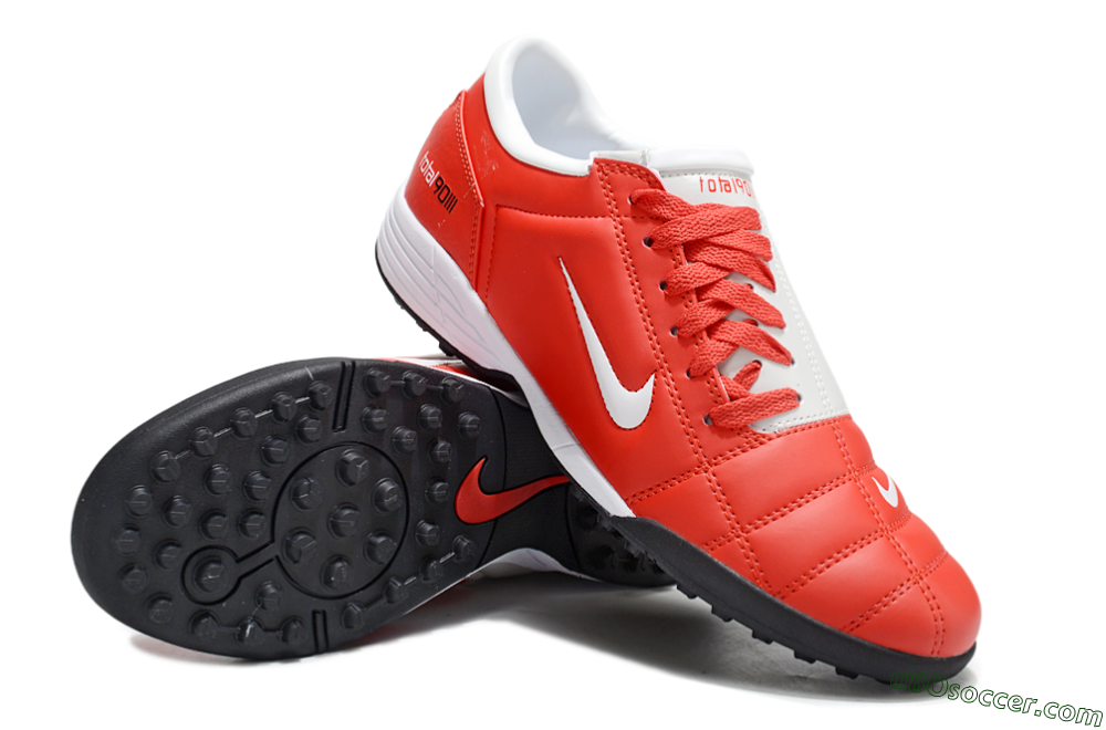 Nike Total 90 II TF Artificial Turf Soccer Shoes - Red/White/Black 3