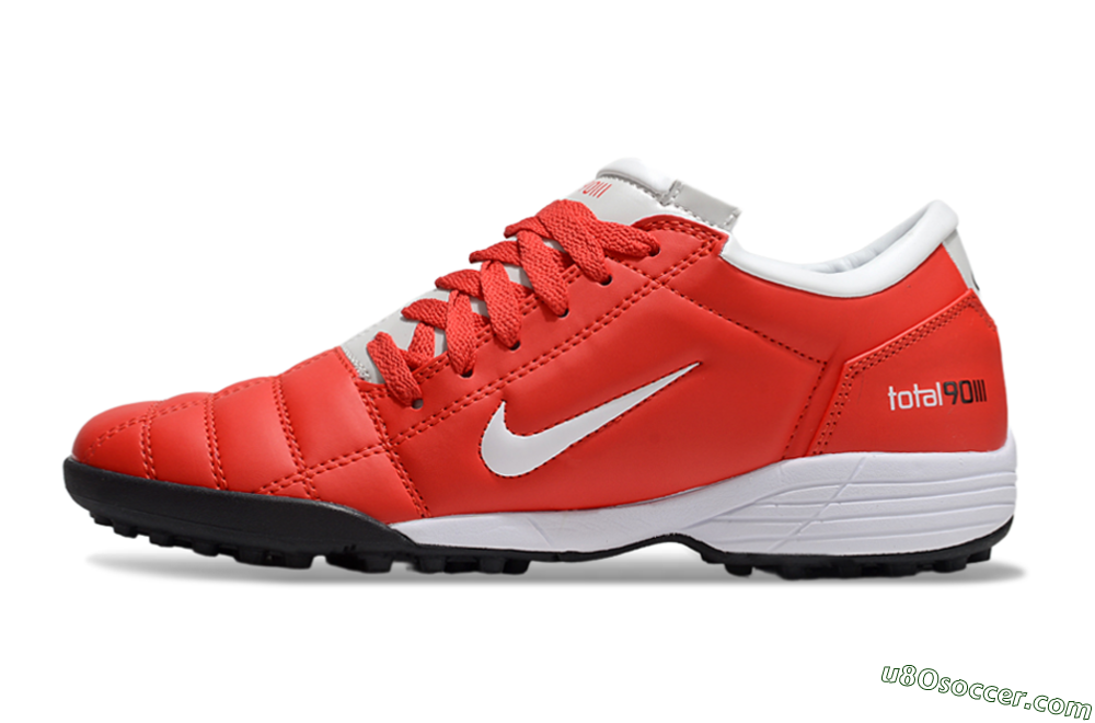 Nike Total 90 II TF Artificial Turf Soccer Shoes - Red/White/Black 2