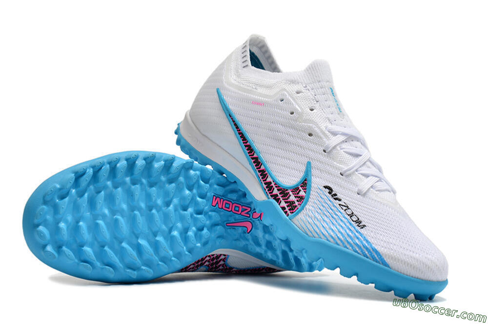 Nike Air Zoom Mercurial Vapor 16 Elite TF Artificial Turf Soccer Shoes - White/Red/Blue 0