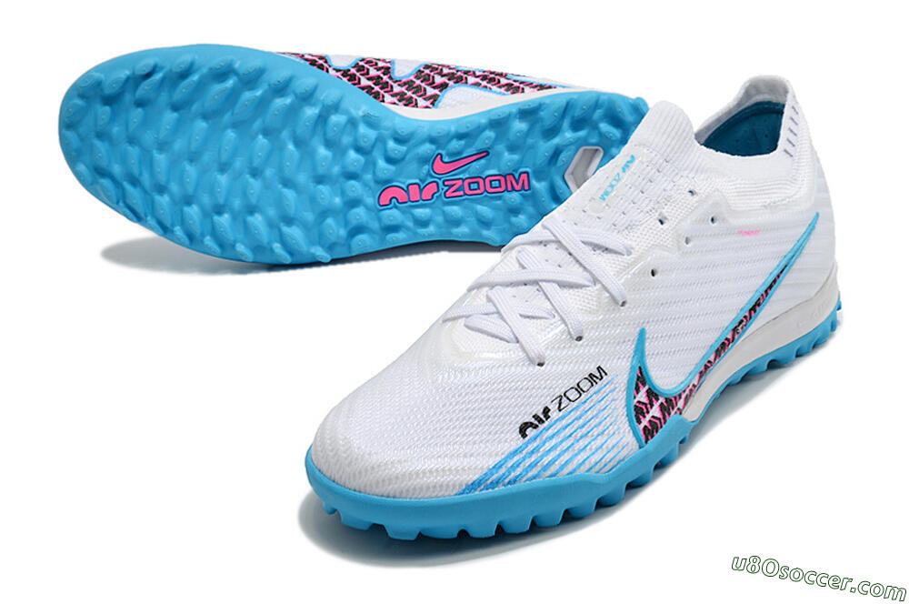 Nike Air Zoom Mercurial Vapor 16 Elite TF Artificial Turf Soccer Shoes - White/Red/Blue 3