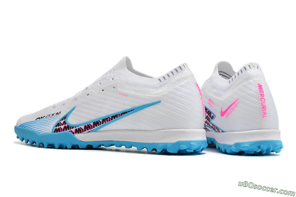 Nike Air Zoom Mercurial Vapor 16 Elite TF Artificial Turf Soccer Shoes - White/Red/Blue 4