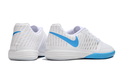 Nike Lunar Gato 2 IC Indoor & Futsal Soccer Shoes - White/Blue