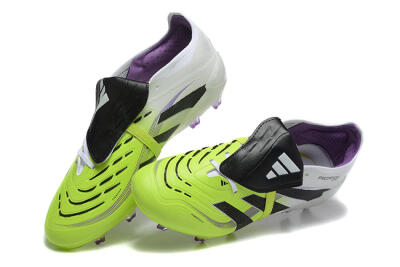 Adidas Predator 25 Elite Foldover Tongue FG Firm Ground Soccer Cleats - Yellow/Black