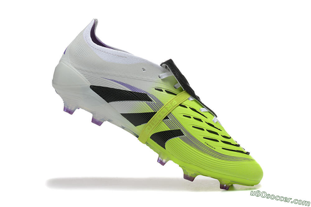 Adidas Predator 25 Elite Foldover Tongue FG Firm Ground Soccer Cleats - Yellow/Black 7