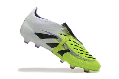 Adidas Predator 25 Elite Foldover Tongue FG Firm Ground Soccer Cleats - Yellow/Black