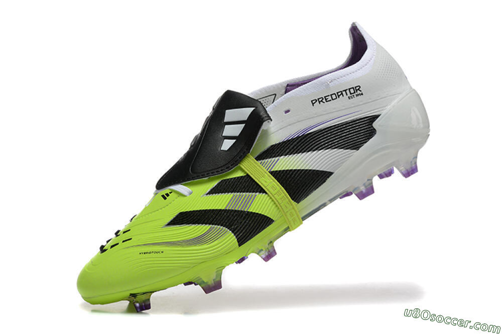 Adidas Predator 25 Elite Foldover Tongue FG Firm Ground Soccer Cleats - Yellow/Black 8