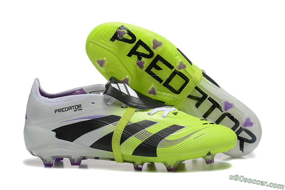 Adidas Predator 25 Elite Foldover Tongue FG Firm Ground Soccer Cleats - Yellow/Black 1