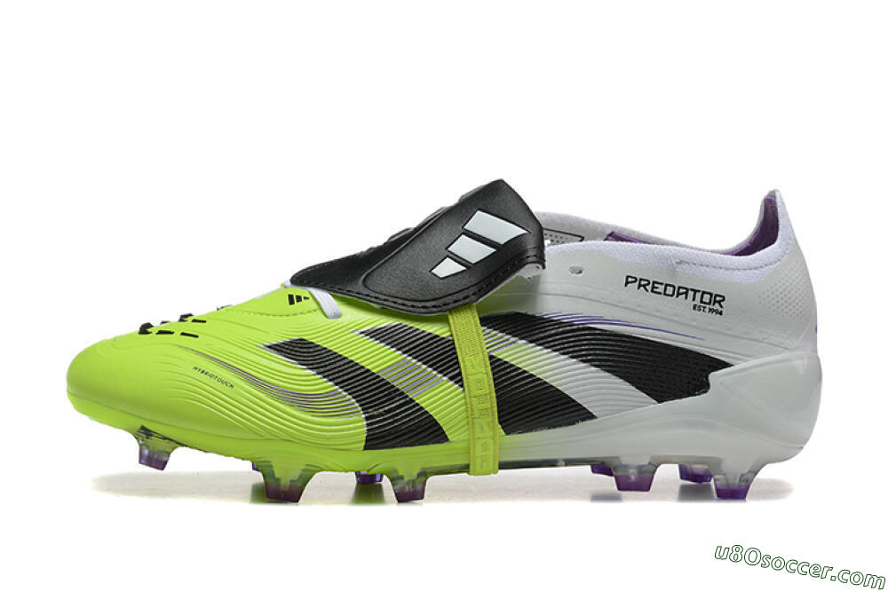 Adidas Predator 25 Elite Foldover Tongue FG Firm Ground Soccer Cleats - Yellow/Black 2