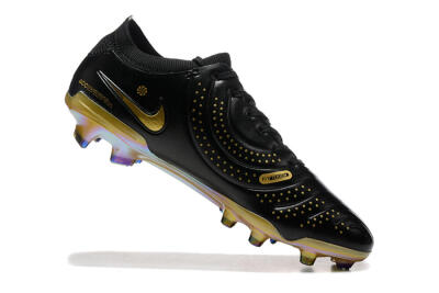 Nike Tiempo Legend 10 Elite FG Firm Ground Soccer Cleats - Black/Gold