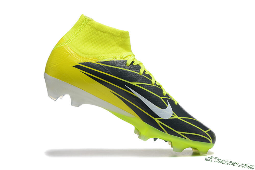 Nike Air Zoom Mercurial Superfly 10 Elite FG Firm Ground Soccer Cleats - Yellow/Black/White 7