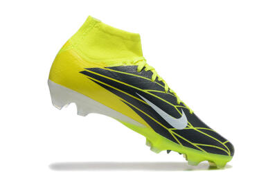 Nike Air Zoom Mercurial Superfly 10 Elite FG Firm Ground Soccer Cleats - Yellow/Black/White
