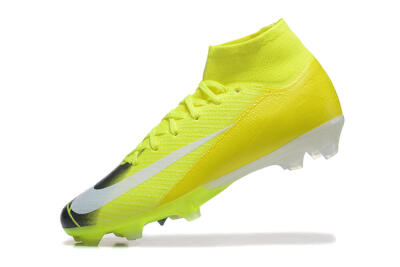 Nike Air Zoom Mercurial Superfly 10 Elite FG Firm Ground Soccer Cleats - Yellow/Black/White