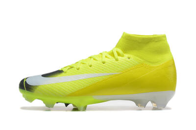 Nike Air Zoom Mercurial Superfly 10 Elite FG Firm Ground Soccer Cleats - Yellow/Black/White