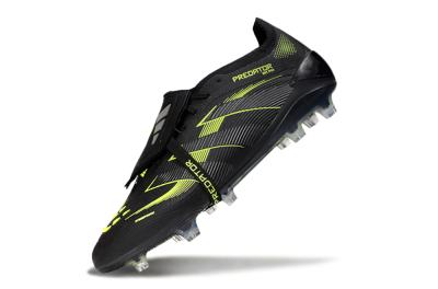 Adidas Predator 25 Elite Foldover Tongue FG Firm Ground Soccer Cleats - Black/Yellow