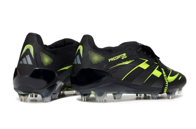 Adidas Predator 25 Elite Foldover Tongue FG Firm Ground Soccer Cleats - Black/Yellow
