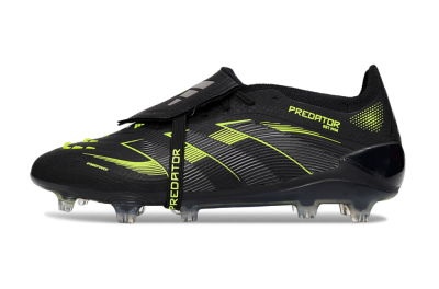 Adidas Predator 25 Elite Foldover Tongue FG Firm Ground Soccer Cleats - Black/Yellow