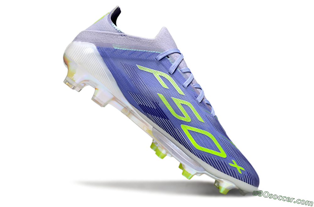 Adidas F50+ Elite Lightstrike Pro FG Firm Ground Soccer Cleats - Blue/Yellow 4