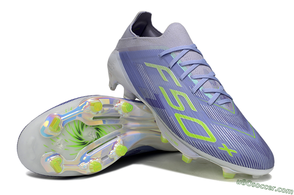 Adidas F50+ Elite Lightstrike Pro FG Firm Ground Soccer Cleats - Blue/Yellow 3
