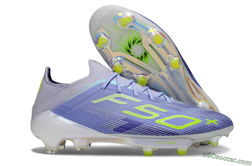 Adidas F50+ Elite Lightstrike Pro FG Firm Ground Soccer Cleats - Blue/Yellow 1