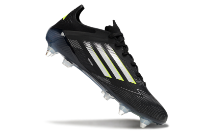 Adidas F50 Elite SG Soft Ground Soccer Cleats - Black/Silver/Yellow