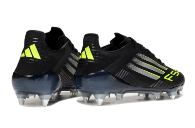 Adidas F50 Elite SG Soft Ground Soccer Cleats - Black/Silver/Yellow