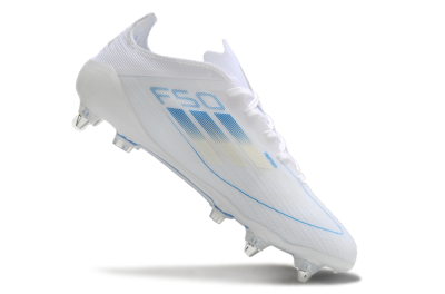 Adidas F50 Elite SG Soft Ground Soccer Cleats - White/Blue