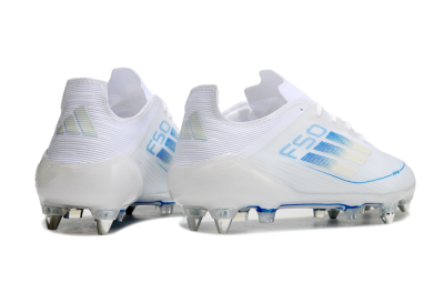 Adidas F50 Elite SG Soft Ground Soccer Cleats - White/Blue