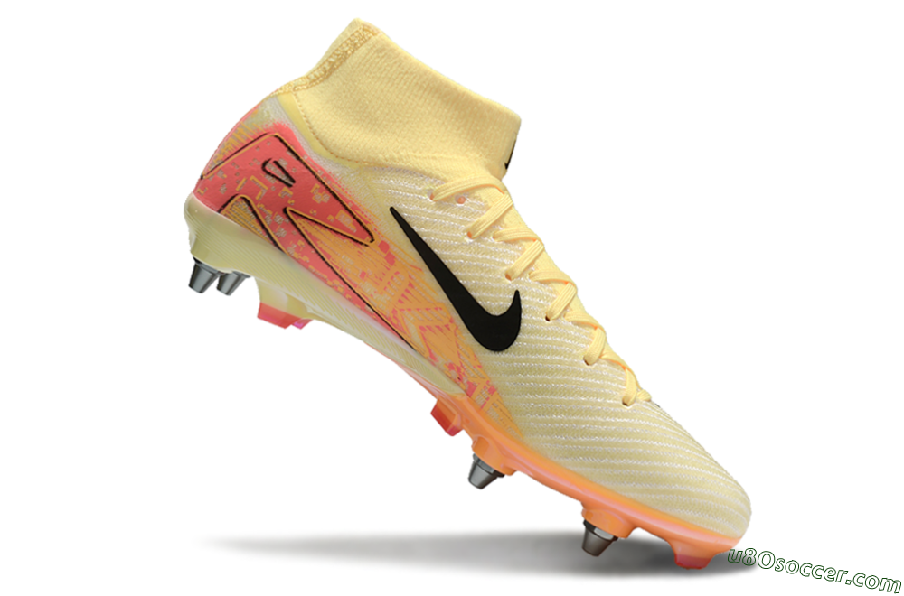 Nike Air Zoom Mercurial Superfly 10 Elite SG Soft Ground Soccer Cleats - Yellow/Black/Red 4
