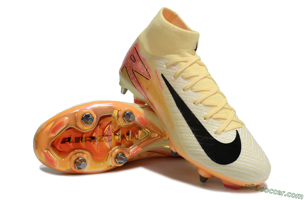 Nike Air Zoom Mercurial Superfly 10 Elite SG Soft Ground Soccer Cleats - Yellow/Black/Red 3