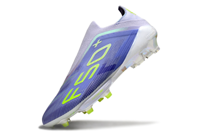 Adidas F50+ Elite Lightstrike Pro Laceless FG Firm Ground Soccer Cleats - Blue/Yellow