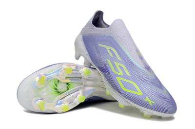 Adidas F50+ Elite Lightstrike Pro Laceless FG Firm Ground Soccer Cleats - Blue/Yellow