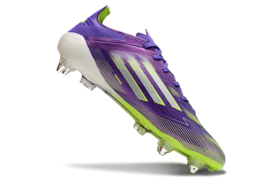 Adidas F50 Elite SG Soft Ground Soccer Cleats - Purple/Silver/Yellow