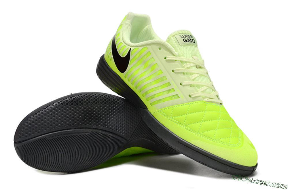 Nike Lunar Gato 2 IC Indoor & Futsal Soccer Shoes - Yellow/Black 3