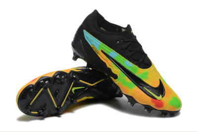 Nike Phantom GX Elite FG Firm Ground Soccer Cleats - Black/Rainbow