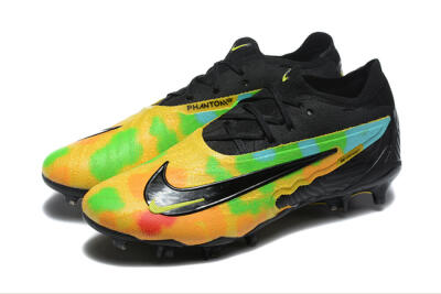 Nike Phantom GX Elite FG Firm Ground Soccer Cleats - Black/Rainbow