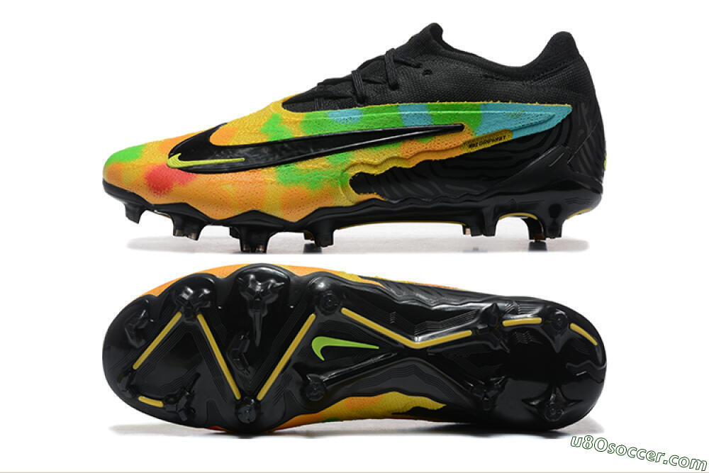 Nike Phantom GX Elite FG Firm Ground Soccer Cleats - Black/Rainbow 0