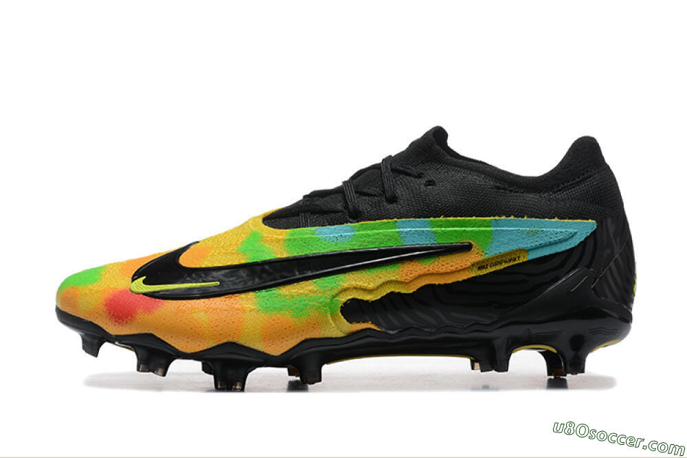 Nike Phantom GX Elite FG Firm Ground Soccer Cleats - Black/Rainbow 2