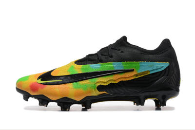 Nike Phantom GX Elite FG Firm Ground Soccer Cleats - Black/Rainbow